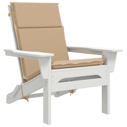 vidaXL High Back Chair Cushion GEMERT 2 pcs 100% Polyester Sand