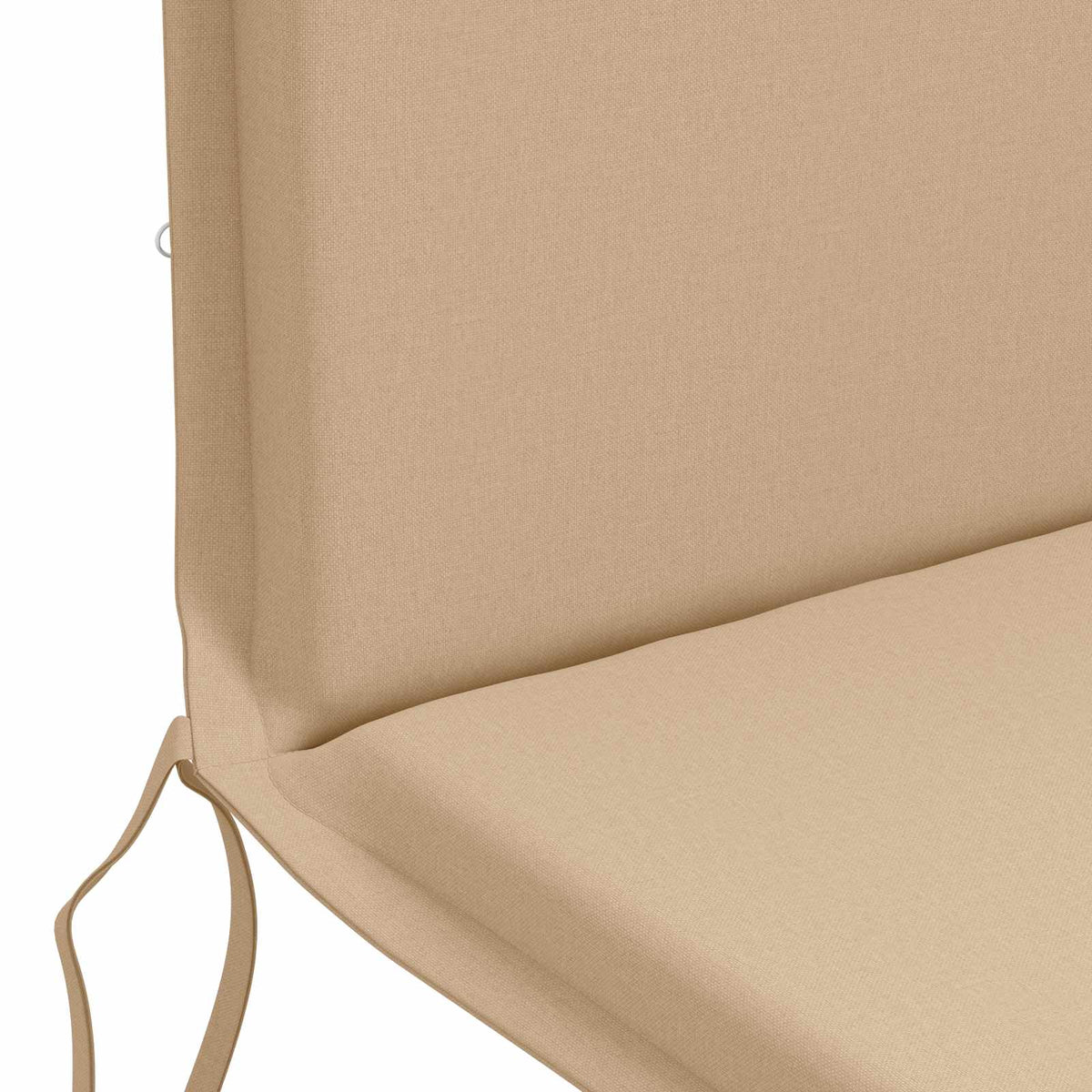 vidaXL High Back Chair Cushion GEMERT 4 pcs 100% Polyester Sand