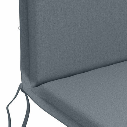 vidaXL High Back Chair Cushion GEMERT 2 pcs 100% Polyester Blue