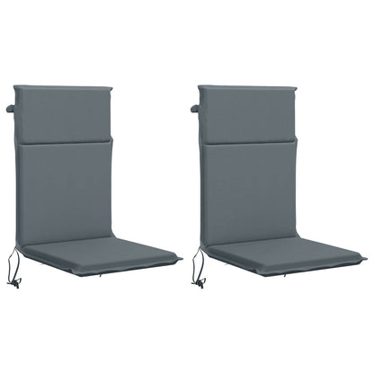 vidaXL High Back Chair Cushion GEMERT 2 pcs 100% Polyester Blue