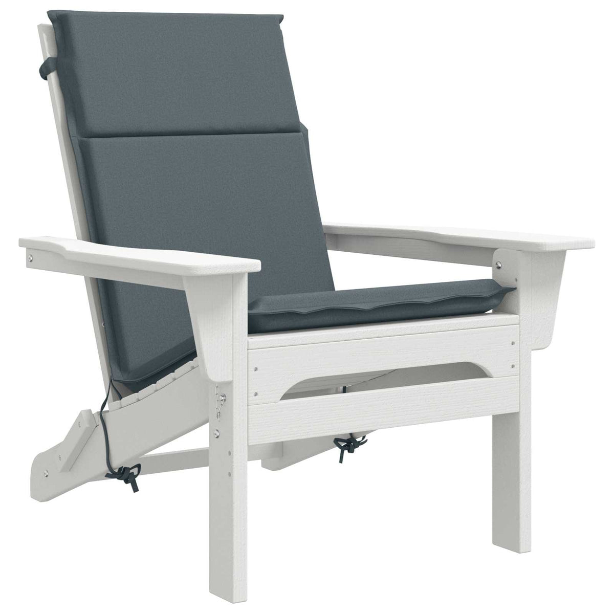 vidaXL High Back Chair Cushion GEMERT 2 pcs 100% Polyester Blue