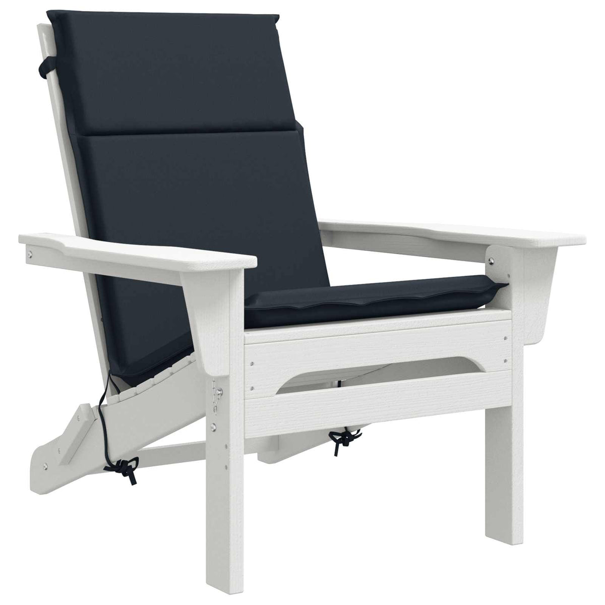 vidaXL High Back Chair Cushion GEMERT 2 pcs 100% Polyester Dark Blue