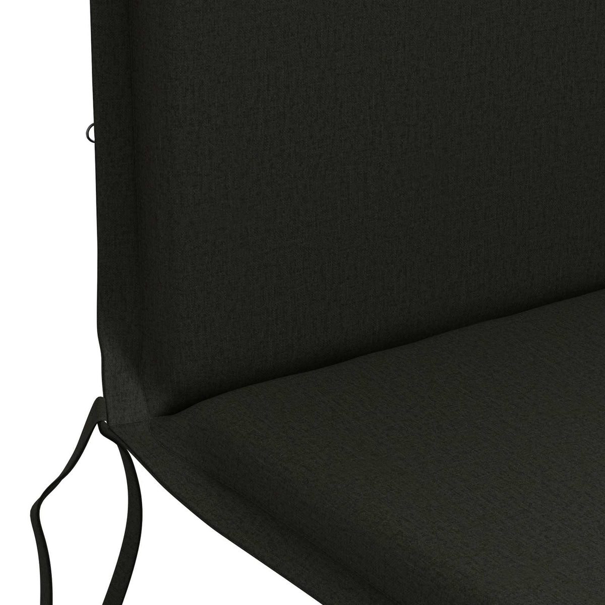 vidaXL High Back Chair Cushion GEMERT 4 pcs 100% Polyester Black