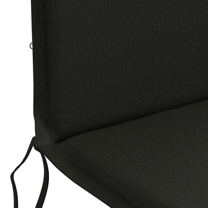 vidaXL High Back Chair Cushion GEMERT 4 pcs 100% Polyester Black