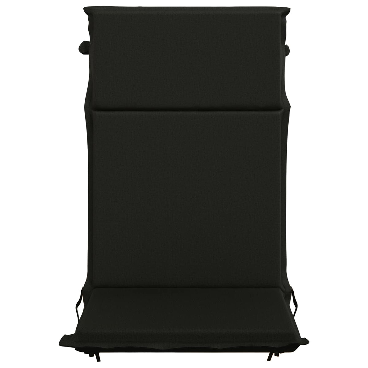vidaXL High Back Chair Cushion GEMERT 6 pcs 100% Polyester Black