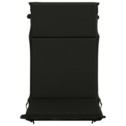 vidaXL High Back Chair Cushion GEMERT 6 pcs 100% Polyester Black