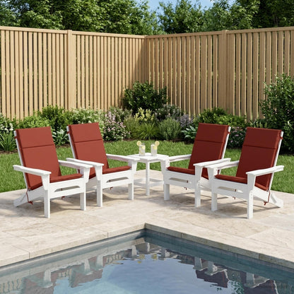 vidaXL High Back Chair Cushion GEMERT 6 pcs 100% Polyester Red