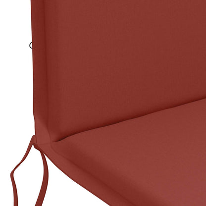 vidaXL High Back Chair Cushion GEMERT 6 pcs 100% Polyester Red