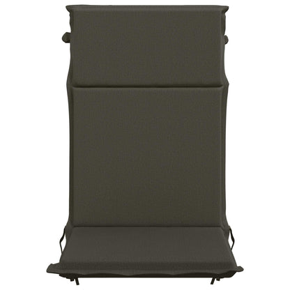 vidaXL High Back Chair Cushion GEMERT 2 pcs 100% Polyester Anthracite