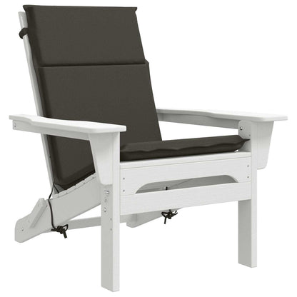 vidaXL High Back Chair Cushion GEMERT 2 pcs 100% Polyester Anthracite
