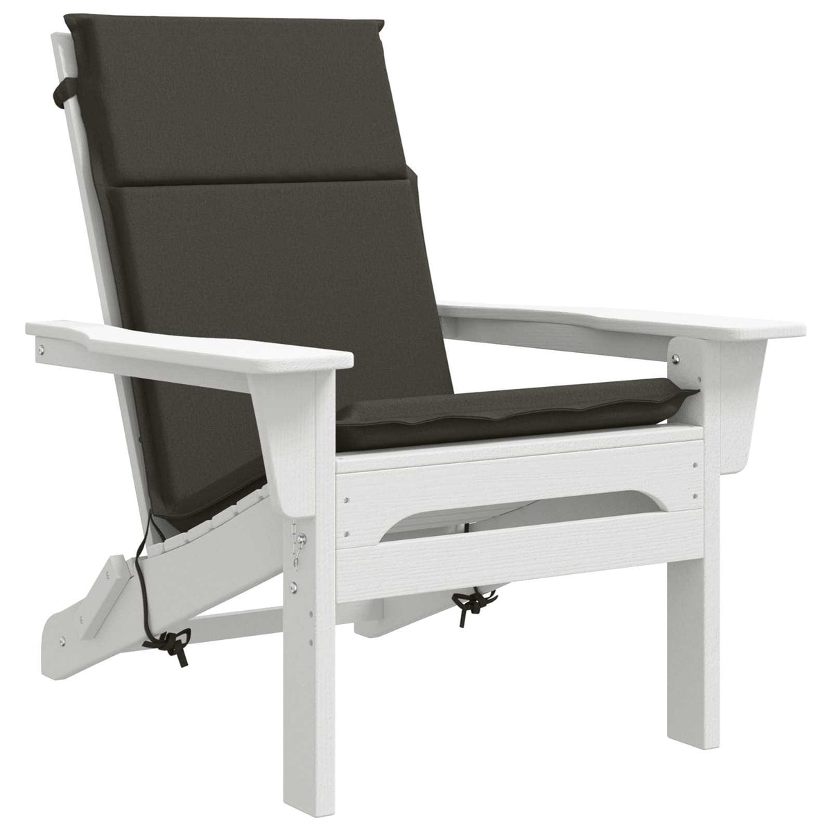 vidaXL High Back Chair Cushion GEMERT 4 pcs 100% Polyester Anthracite