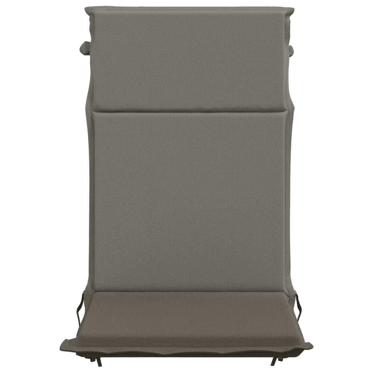 vidaXL High Back Chair Cushion GEMERT 6 pcs 100% Polyester Grey