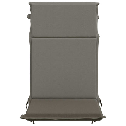 vidaXL High Back Chair Cushion GEMERT 6 pcs 100% Polyester Grey