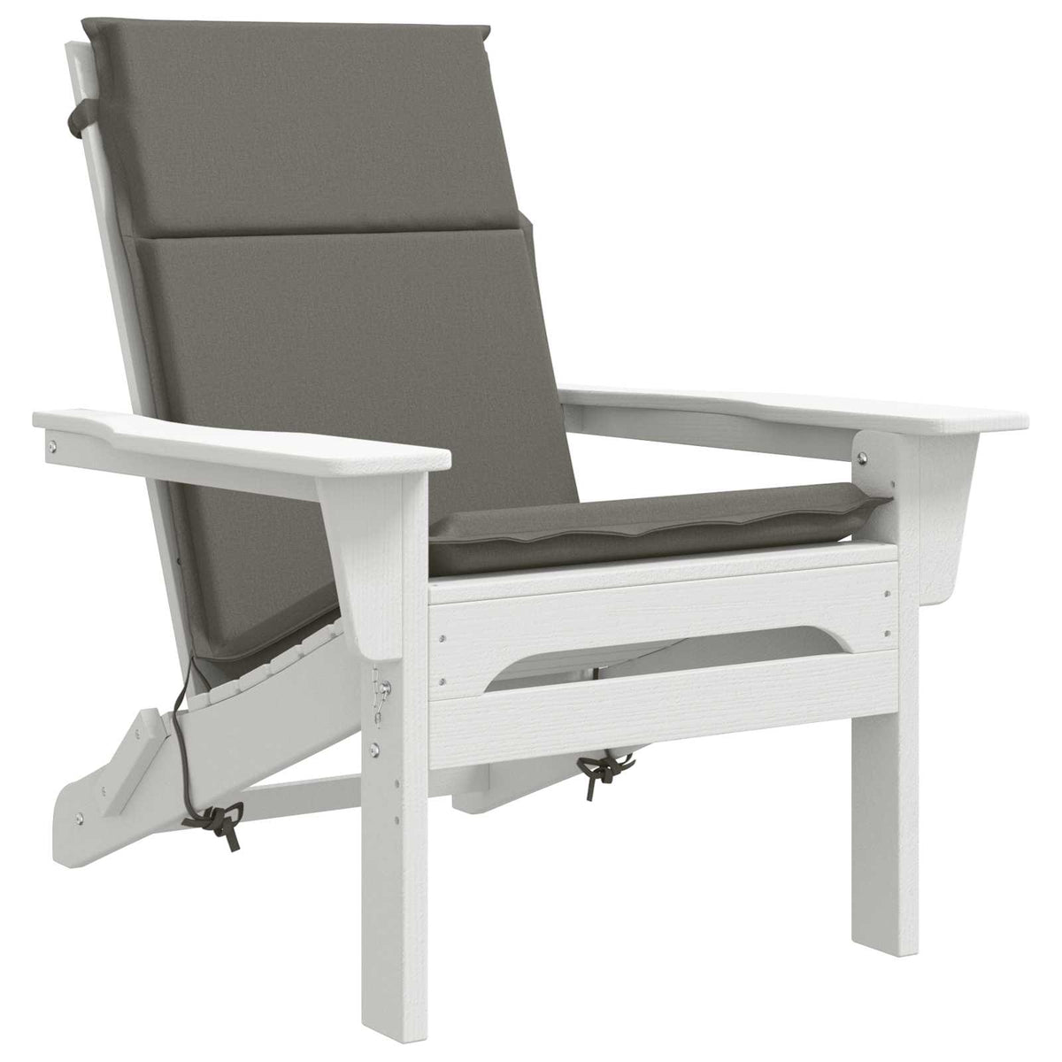 vidaXL High Back Chair Cushion GEMERT 6 pcs 100% Polyester Grey
