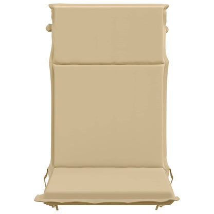 vidaXL High Back Chair Cushion GEMERT 4 pcs 100% Polyester Beige