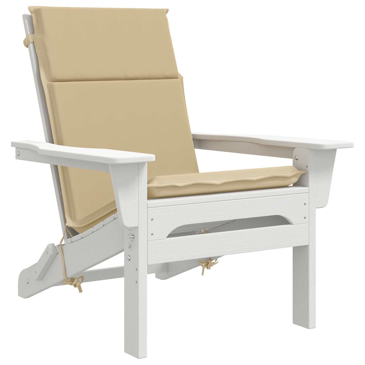 vidaXL High Back Chair Cushion GEMERT 4 pcs 100% Polyester Beige