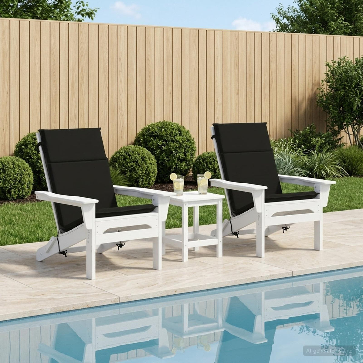 vidaXL 2-Piece High Back Bhair Cushions GEMERT 2 pcs 100% Polyester