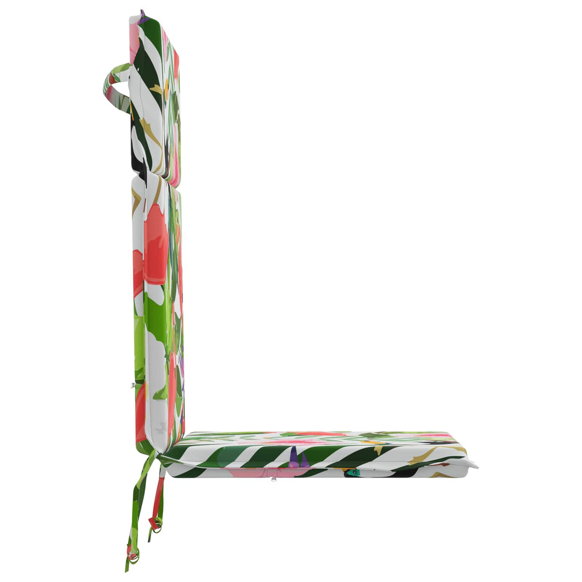 vidaXL High Back Chair Cushion GEMERT 2 pcs 100% Polyester Multicolour