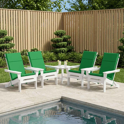 vidaXL High Back Chair Cushion GEMERT 6 pcs 100% Polyester Green