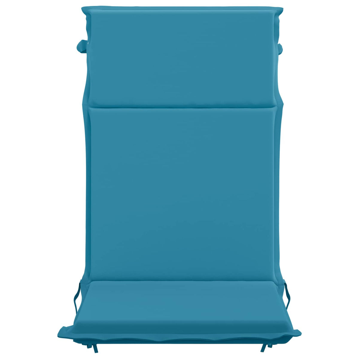 vidaXL High Back Chair Cushion GEMERT 2 pcs 100% Polyester Light Blue