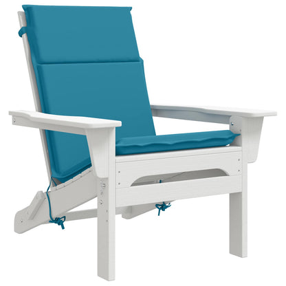 vidaXL High Back Chair Cushion GEMERT 2 pcs 100% Polyester Light Blue