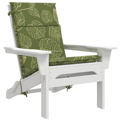 vidaXL High Back Chair Cushion GEMERT 2 pcs 100% Polyester Leaf Design