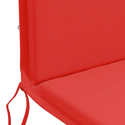 vidaXL High Back Chair Cushion GEMERT 6 pcs 100% Polyester Red