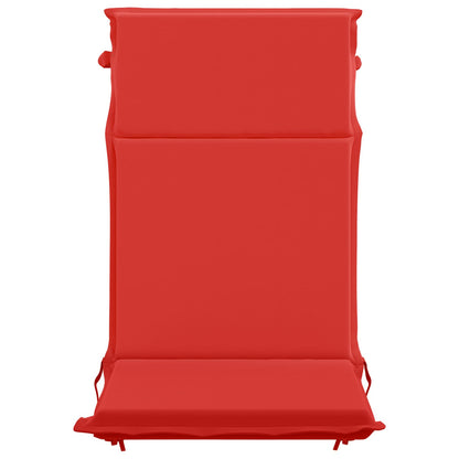 vidaXL High Back Chair Cushion GEMERT 6 pcs 100% Polyester Red