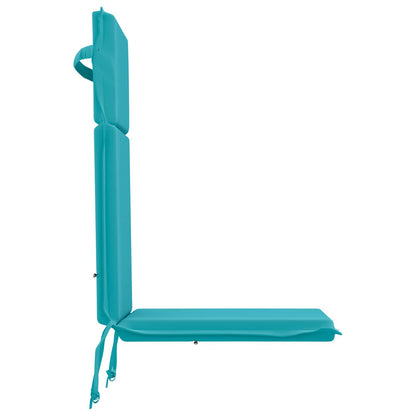 vidaXL High Back Chair Cushion GEMERT 2 pcs 100% Polyester Turquoise