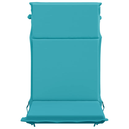 vidaXL High Back Chair Cushion GEMERT 4 pcs 100% Polyester Turquoise