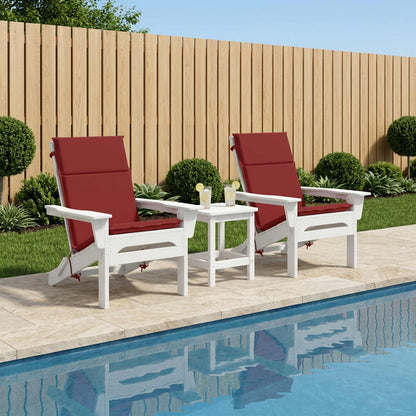 vidaXL High Back Chair Cushion GEMERT 2 pcs 100% Polyester Wine Red