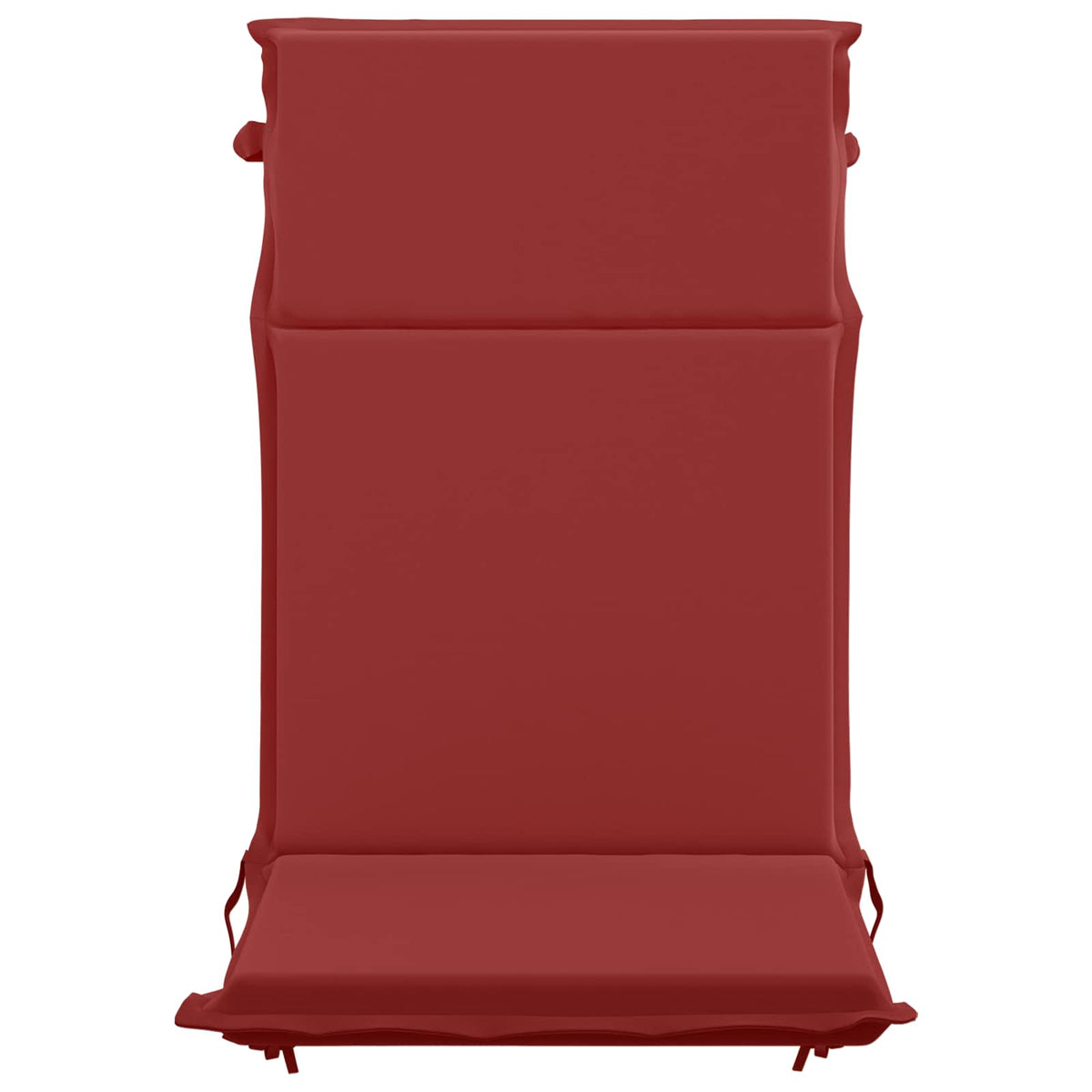 vidaXL High Back Chair Cushion GEMERT 2 pcs 100% Polyester Wine Red