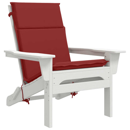 vidaXL High Back Chair Cushion GEMERT 4 pcs 100% Polyester Wine Red