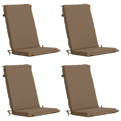 vidaXL 4-Piece High Back Bhair Cushions GEMERT 4 pcs 100% Polyester