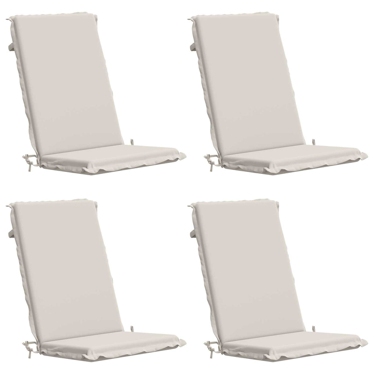 vidaXL 4-Piece High Back Bhair Cushions GEMERT 4 pcs 100% Polyester