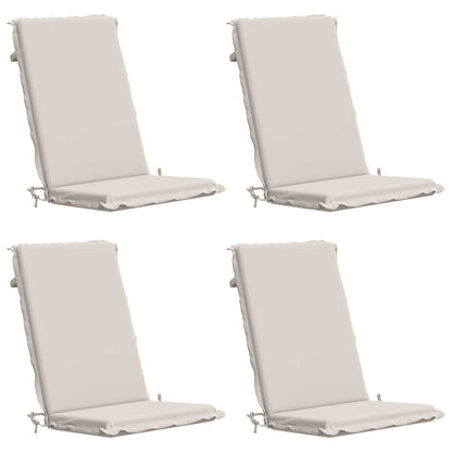vidaXL 4-Piece High Back Bhair Cushions GEMERT 4 pcs 100% Polyester
