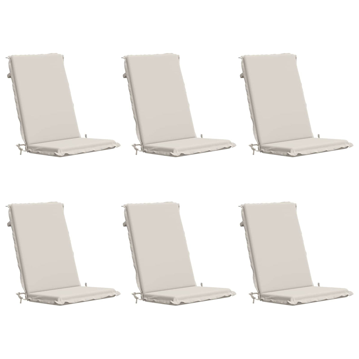 vidaXL 6-Piece High Back Bhair Cushions GEMERT 6 pcs 100% Polyester