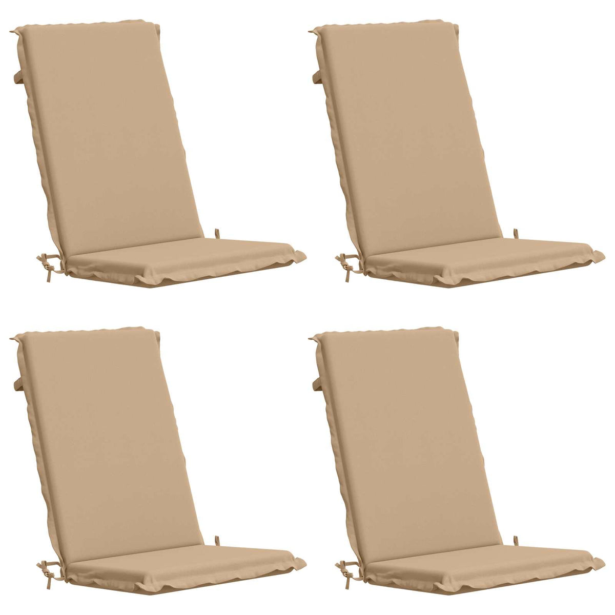 vidaXL 4-Piece High Back Bhair Cushions GEMERT 4 pcs 100% Polyester