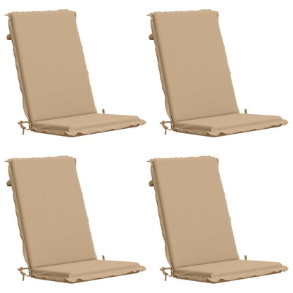 vidaXL 4-Piece High Back Bhair Cushions GEMERT 4 pcs 100% Polyester