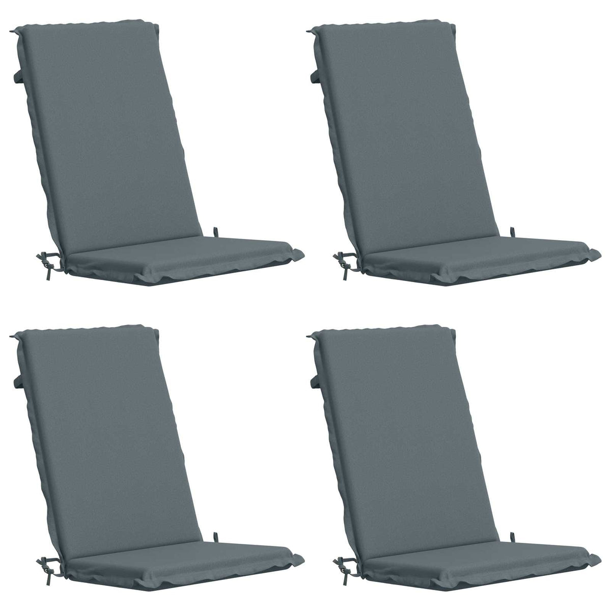 vidaXL 4-Piece High Back Bhair Cushions GEMERT 4 pcs 100% Polyester