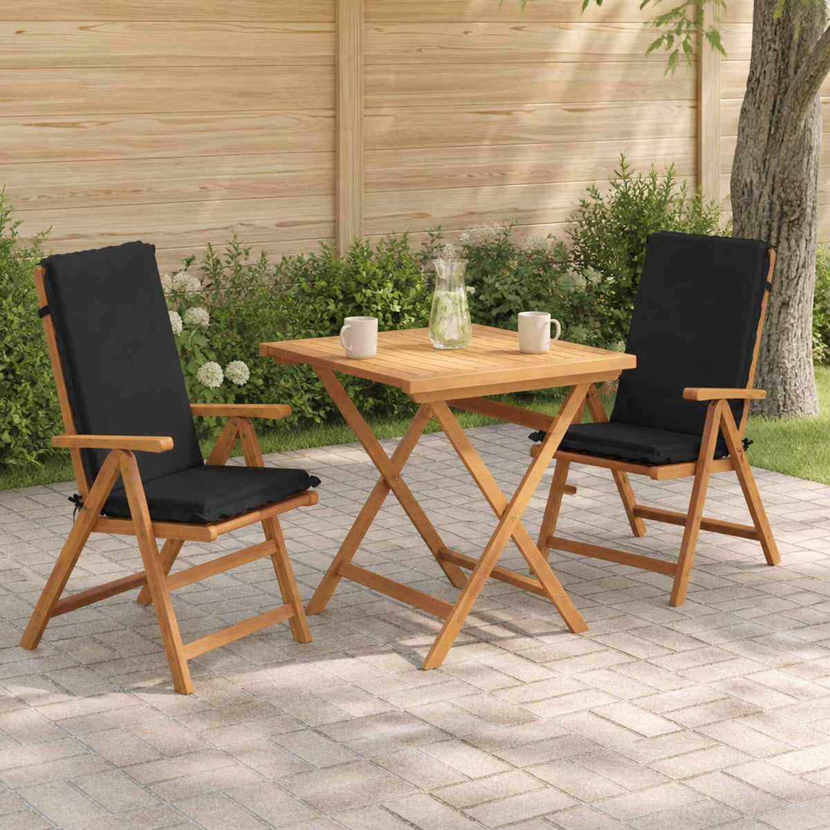 vidaXL 2-Piece High Back Bhair Cushions GEMERT 2 pcs 100% Polyester