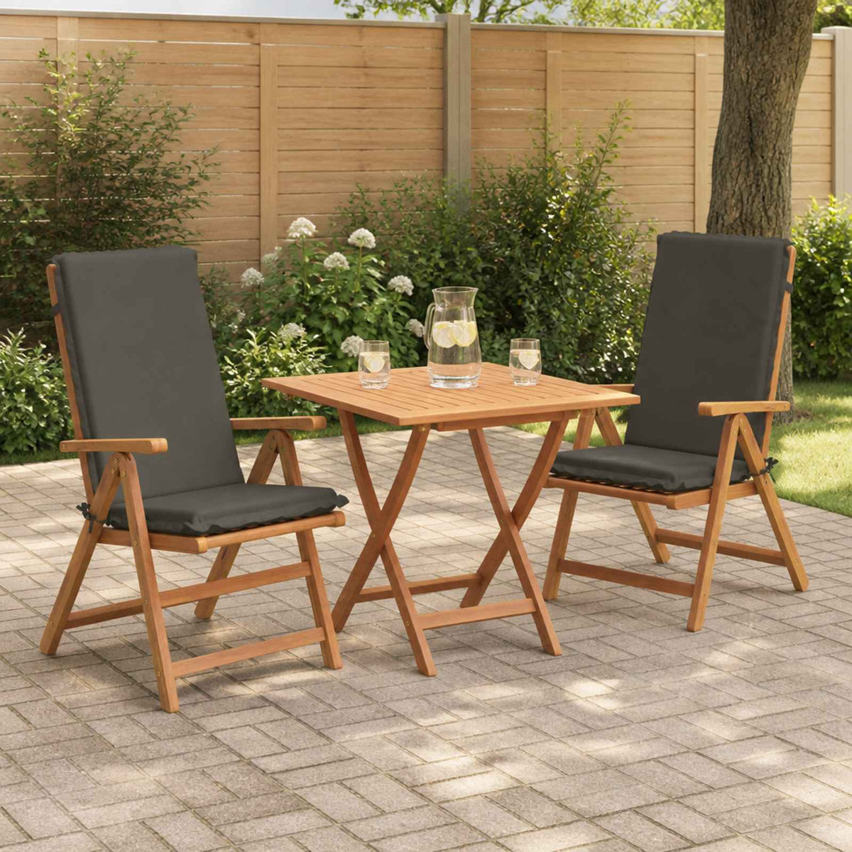 vidaXL 2-Piece High Back Bhair Cushions GEMERT 2 pcs 100% Polyester