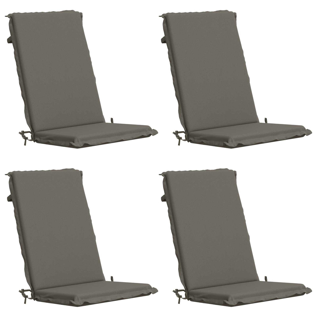 vidaXL 4-Piece High Back Bhair Cushions GEMERT 4 pcs 100% Polyester