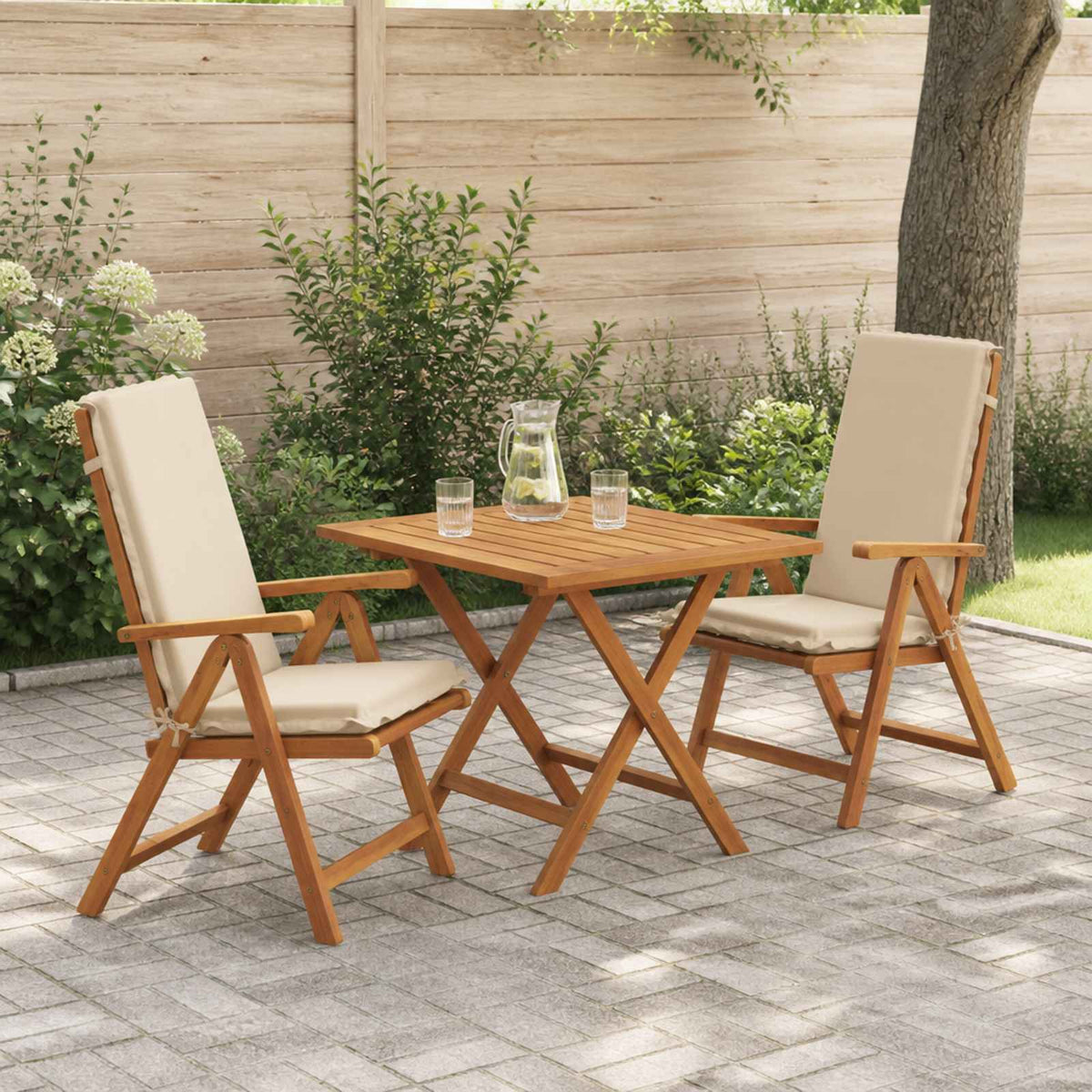 vidaXL 2-Piece High Back Bhair Cushions GEMERT 2 pcs 100% Polyester