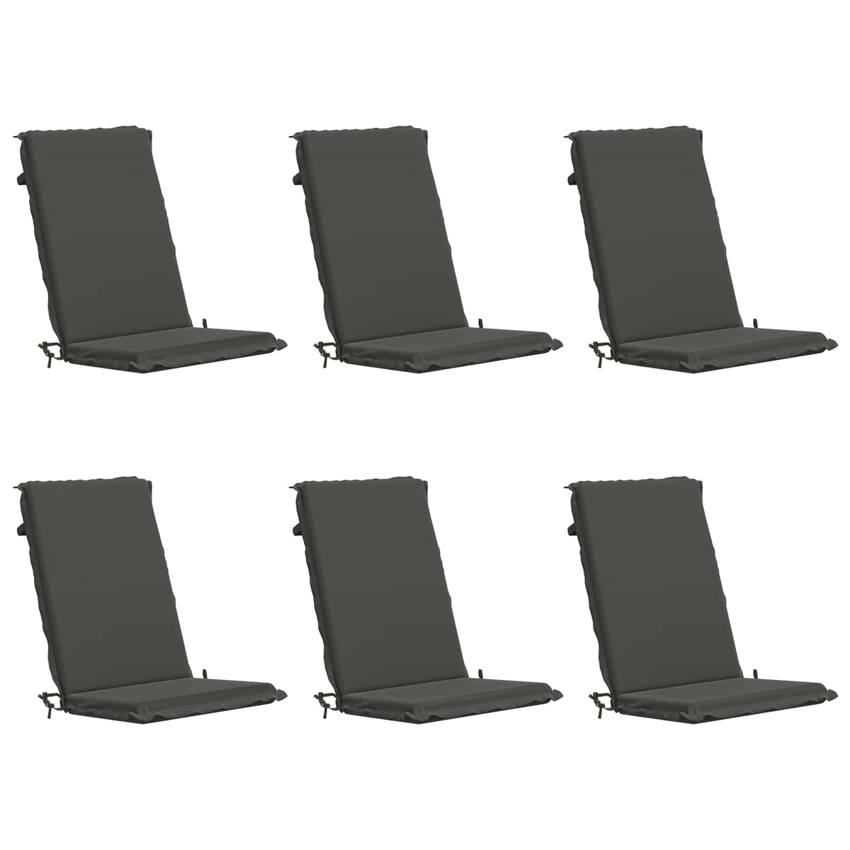 vidaXL 6-Piece High Back Bhair Cushions GEMERT 6 pcs 100% Polyester