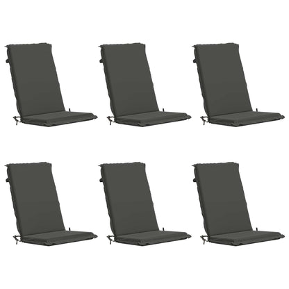 vidaXL 6-Piece High Back Bhair Cushions GEMERT 6 pcs 100% Polyester