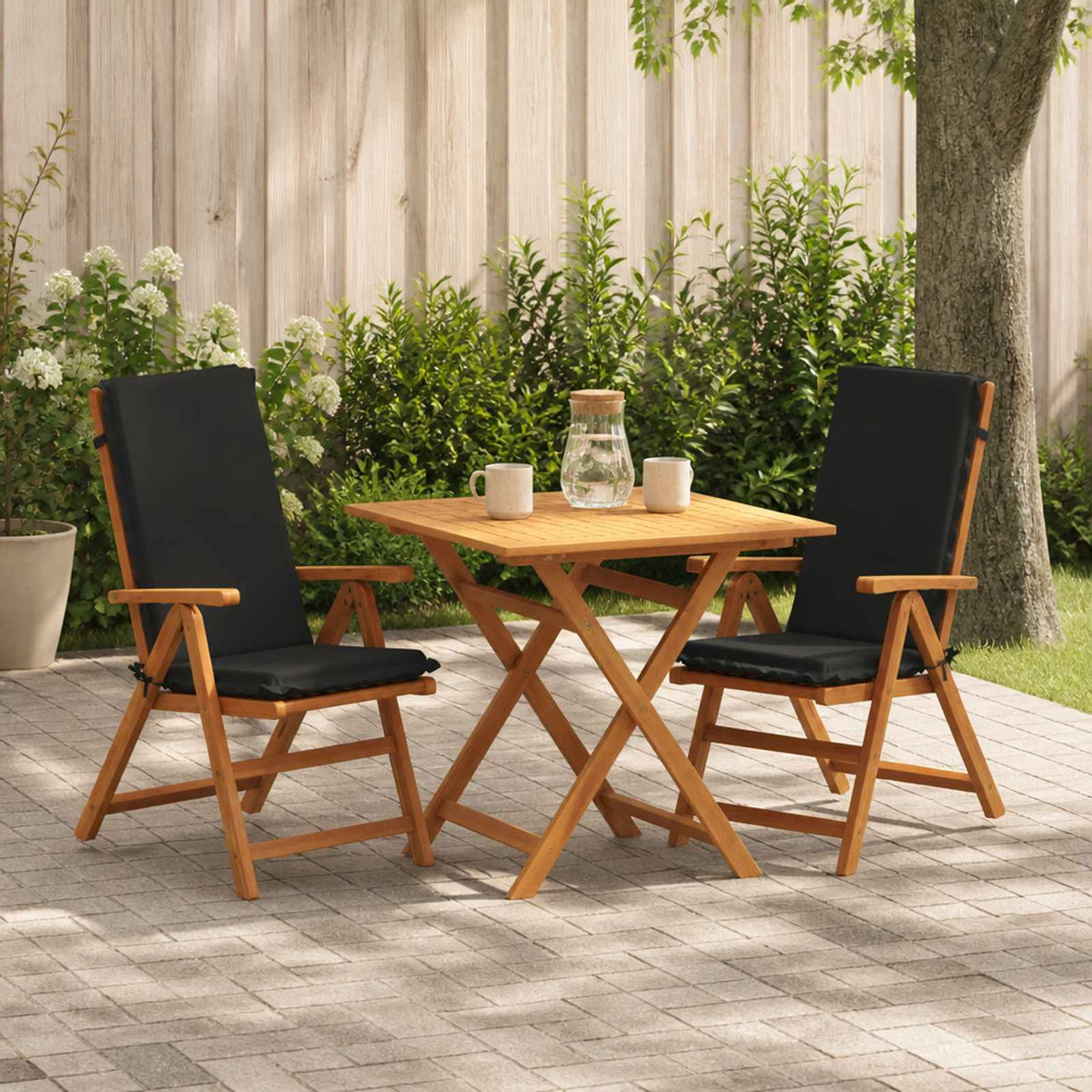 vidaXL 2-Piece High Back Bhair Cushions GEMERT 2 pcs 100% Polyester