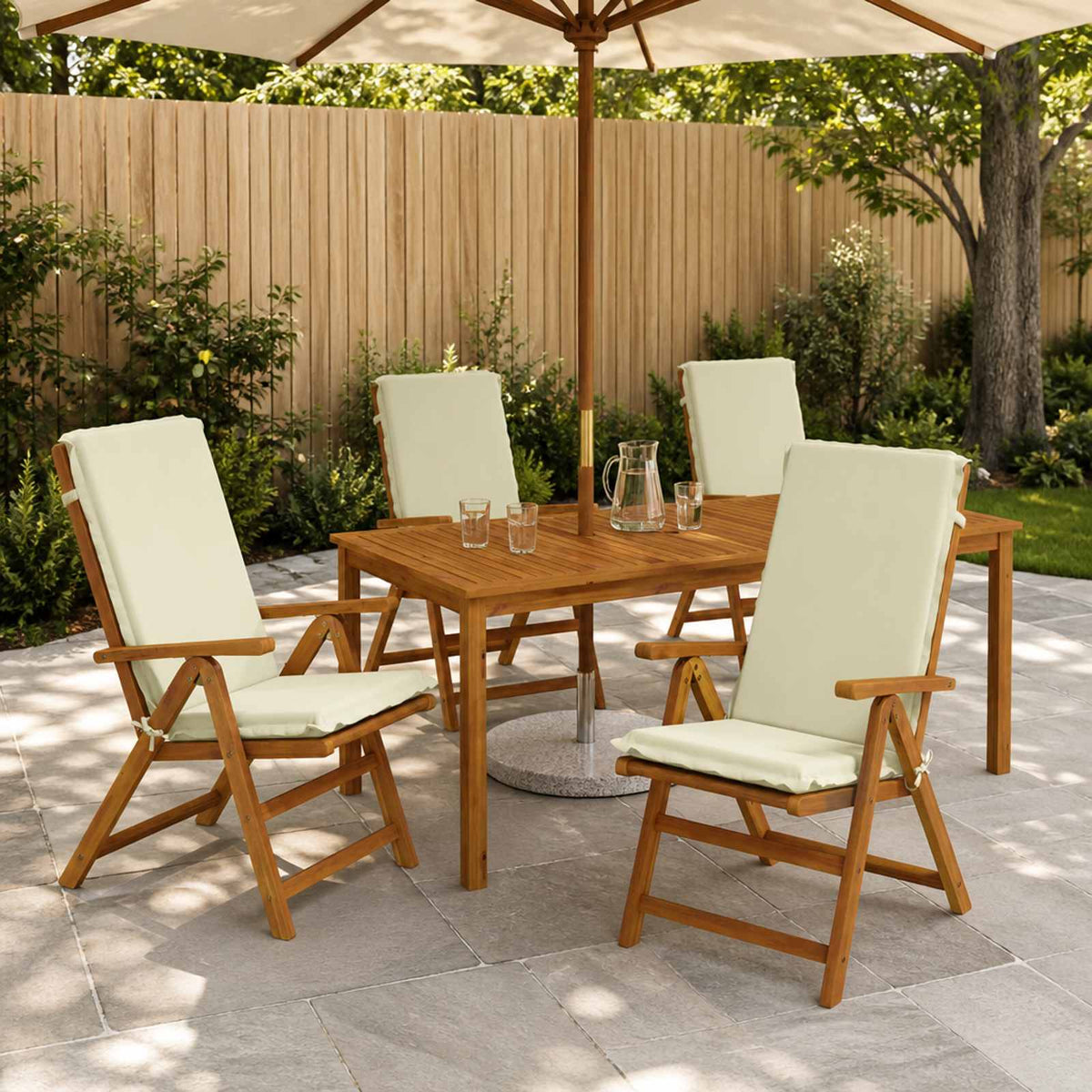 vidaXL 6-Piece High Back Bhair Cushions GEMERT 6 pcs 100% Polyester