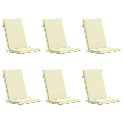 vidaXL 6-Piece High Back Bhair Cushions GEMERT 6 pcs 100% Polyester