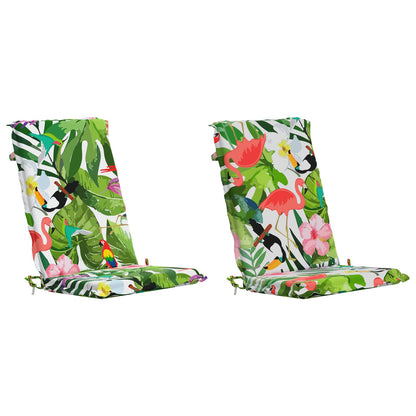 vidaXL 2-Piece High Back Bhair Cushions GEMERT 2 pcs 100% Polyester